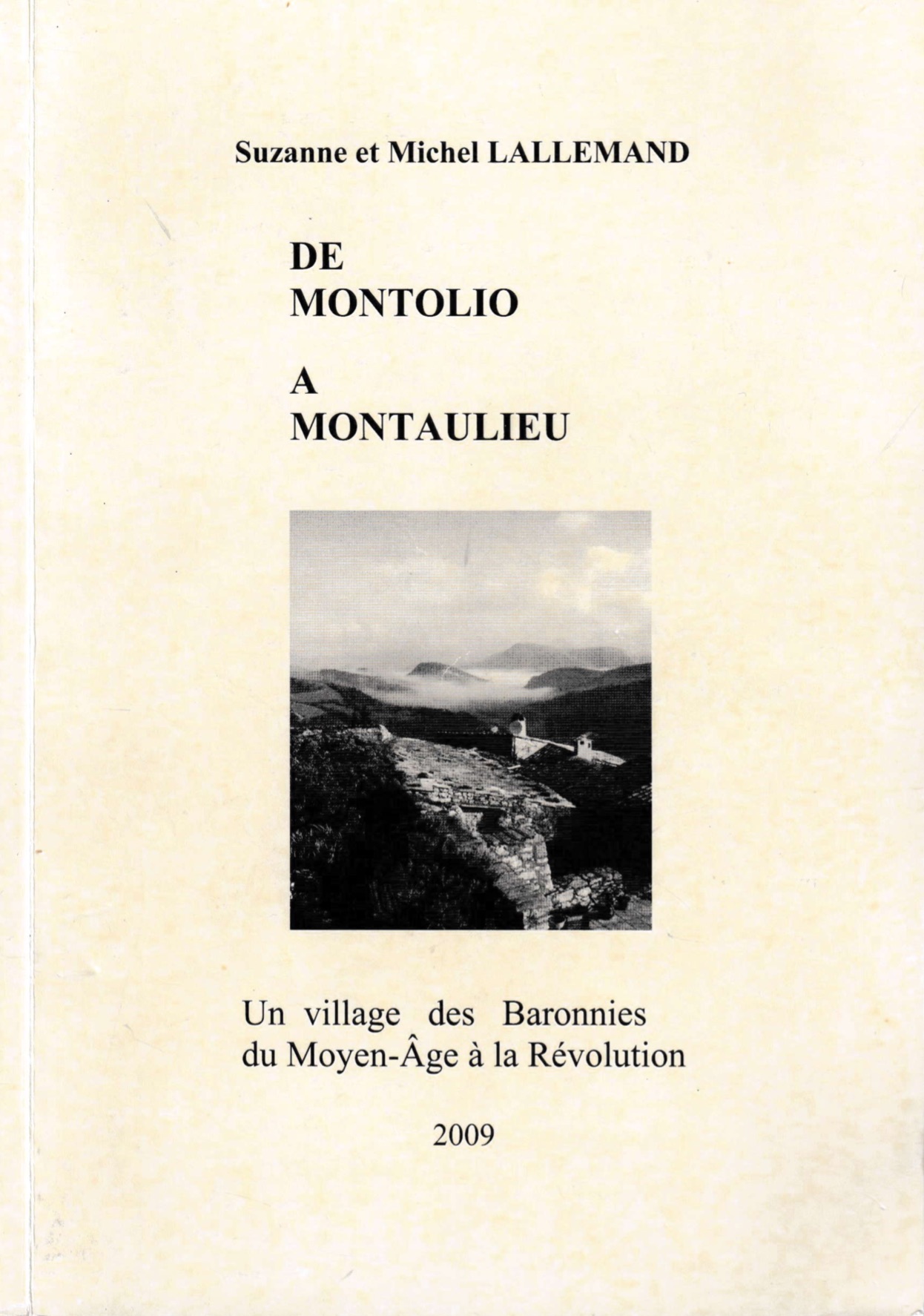 couverture recto De Montolio à M.